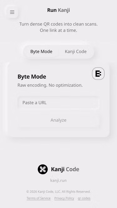 Screenshot of kanji.run