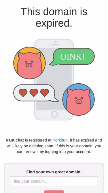 Screenshot of kant.chat
