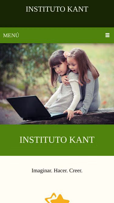 Screenshot of kant.edu.mx
