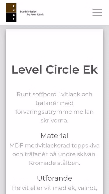 Screenshot of kant.se