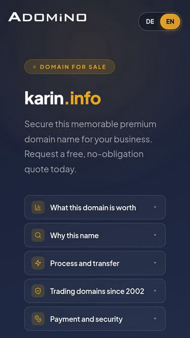 Screenshot of karin.info