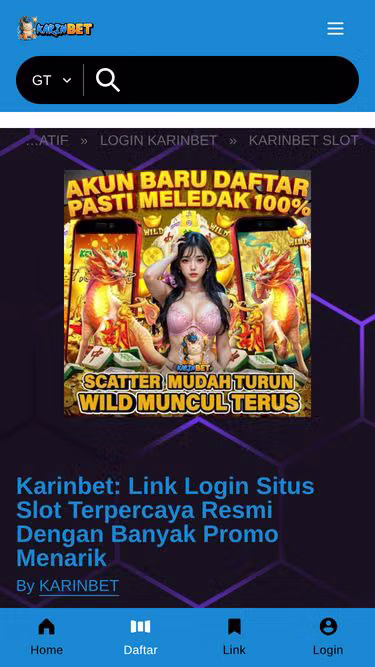 Screenshot of karinbet.online