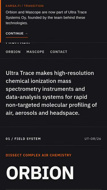 Screenshot of karsa.fi