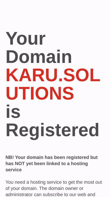 Screenshot of karu.solutions