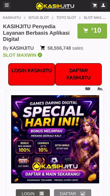 Screenshot of kasihjitu.io