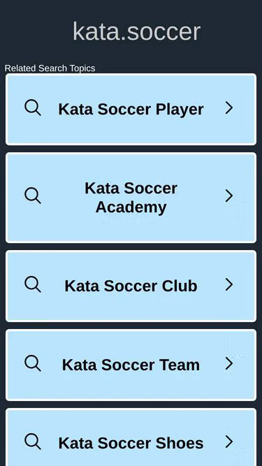 Screenshot of kata.soccer