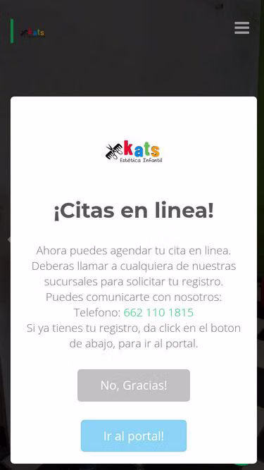 Screenshot of kats.mx