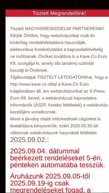 Screenshot of kave.co