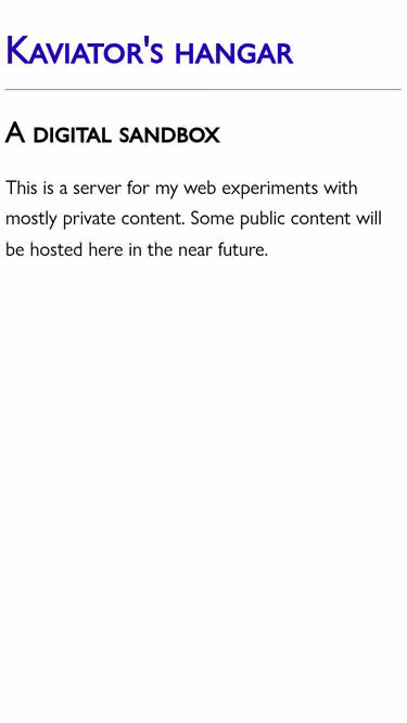 Screenshot of kaveh.phd