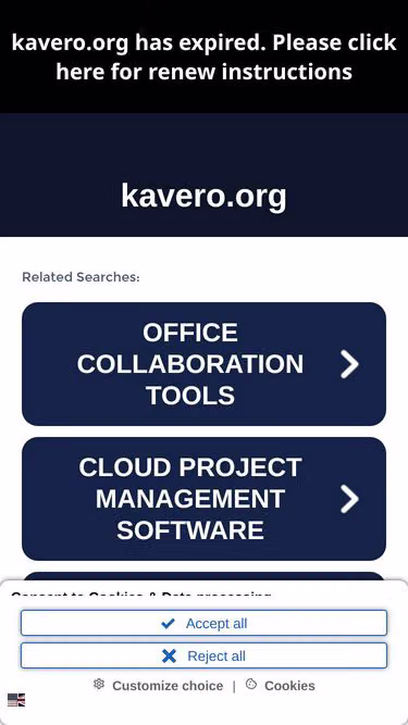 Screenshot of kavero.org
