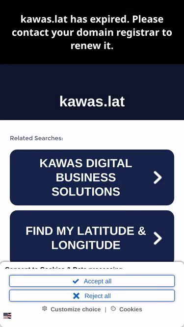Screenshot of kawas.lat