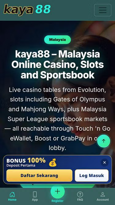 Screenshot of kaya88.gold