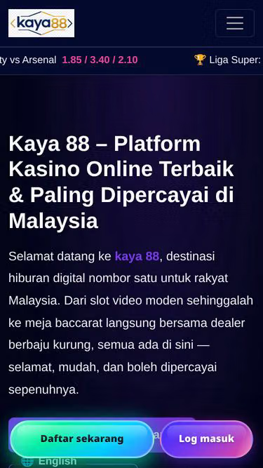 Screenshot of kaya88.im
