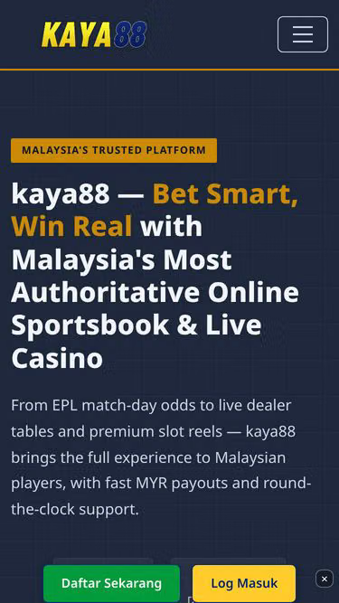 Screenshot of kaya88.lat