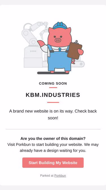 Screenshot of kbm.industries