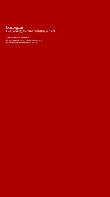 Screenshot of kca.org.za