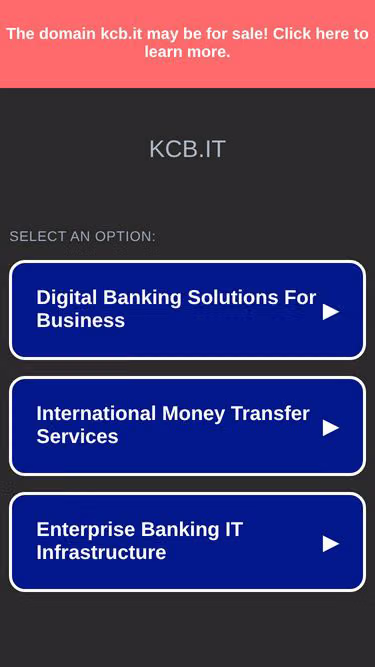 Screenshot of kcb.it