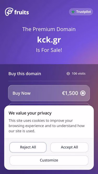 Screenshot of kck.gr
