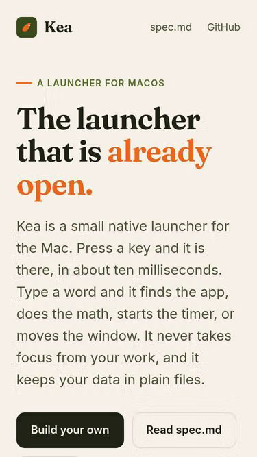 Screenshot of kea.directory