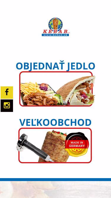 Screenshot of kebab.sk