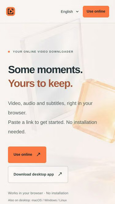 Screenshot of keep.video