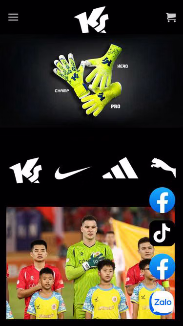 Screenshot of keepersport.vn