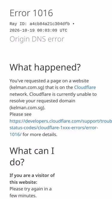 Screenshot of kelman.com.sg