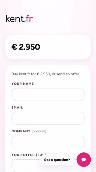Screenshot of kent.fr