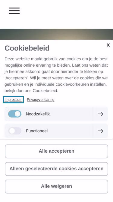 Screenshot of keos.nl