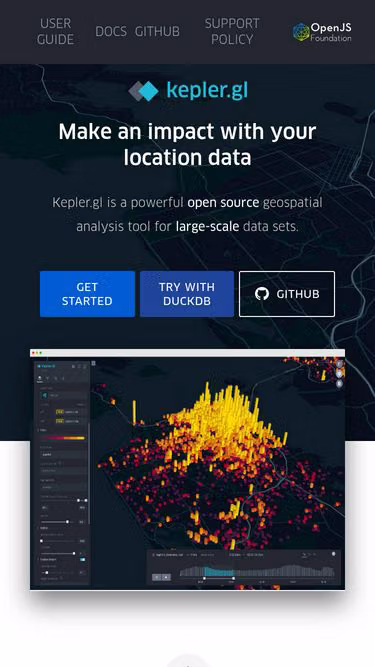 Screenshot of kepler.gl