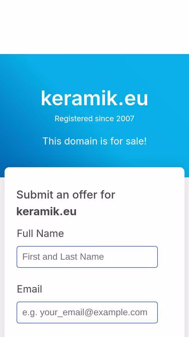 Screenshot of keramik.eu