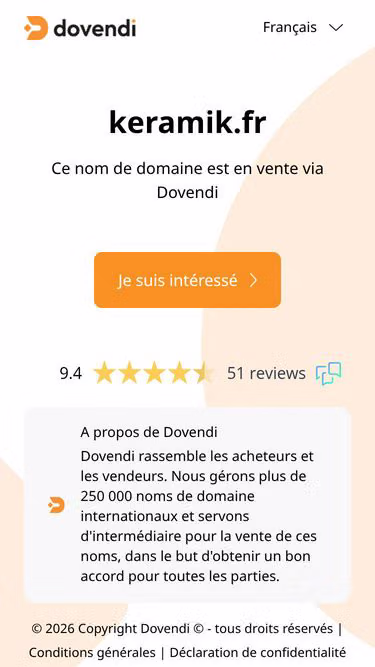 Screenshot of keramik.fr