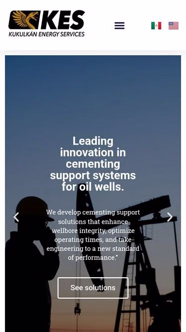 Screenshot of kes.com.mx