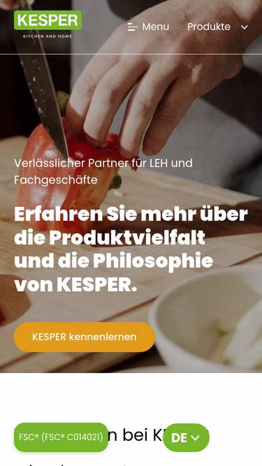Screenshot of kesper.com