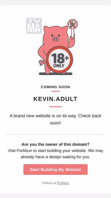 Screenshot of kevin.adult