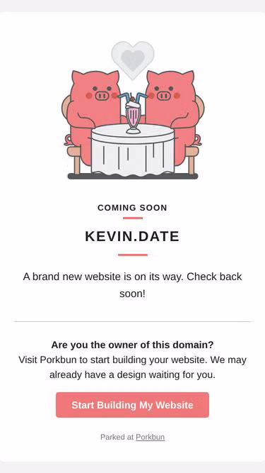 Screenshot of kevin.date