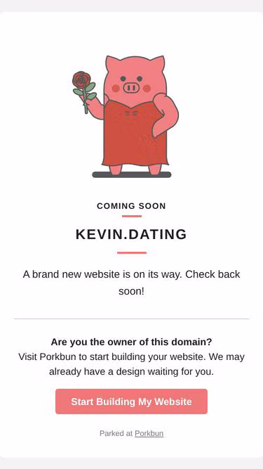 Screenshot of kevin.dating