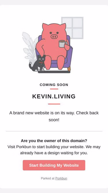 Screenshot of kevin.living