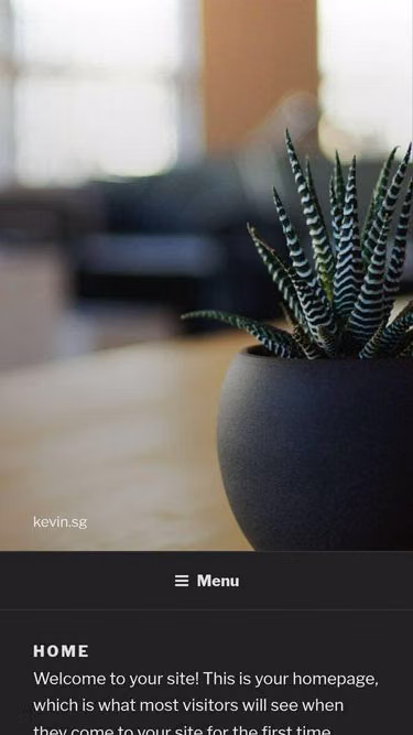 Screenshot of kevin.sg