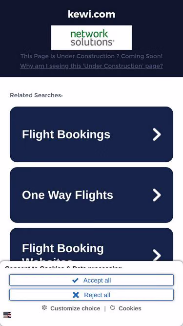 Screenshot of kewi.com