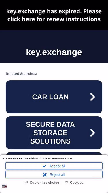 Screenshot of key.exchange