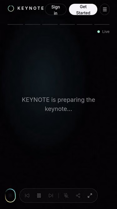 Screenshot of keynote.bond