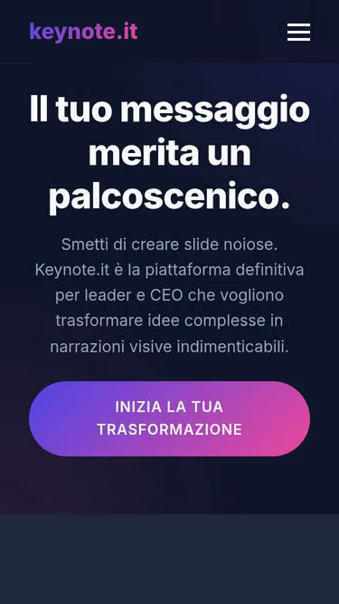 Screenshot of keynote.it