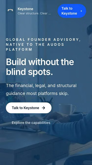Screenshot of keystoneadvisory.ai