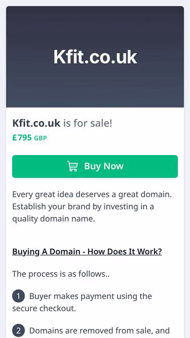 Screenshot of kfit.co.uk