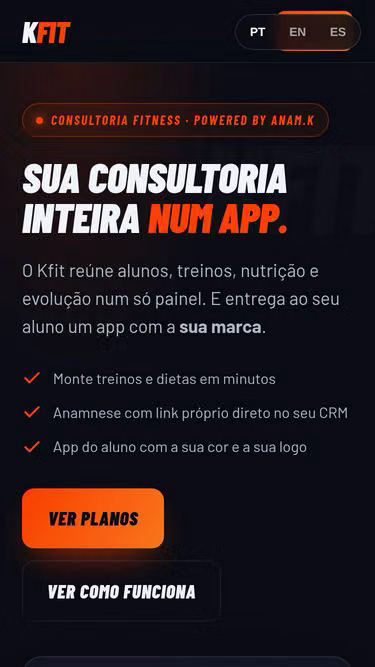 Screenshot of kfit.site