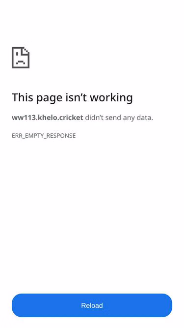 Screenshot of khelo.cricket