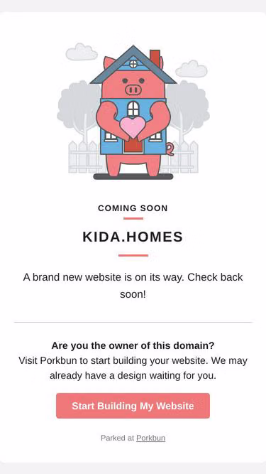 Screenshot of kida.homes