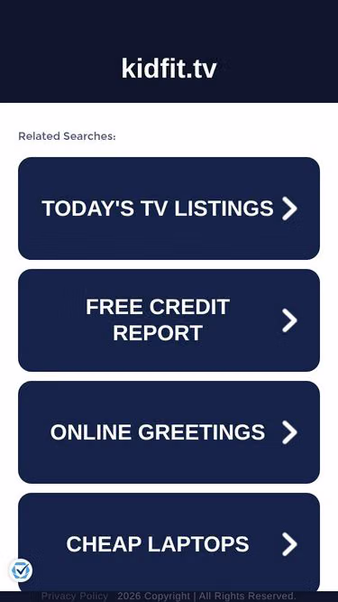 Screenshot of kidfit.tv