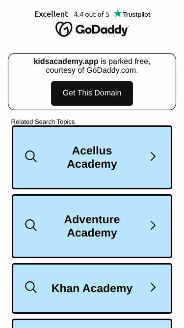 Screenshot of kidsacademy.app